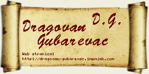Dragovan Gubarevac vizit kartica